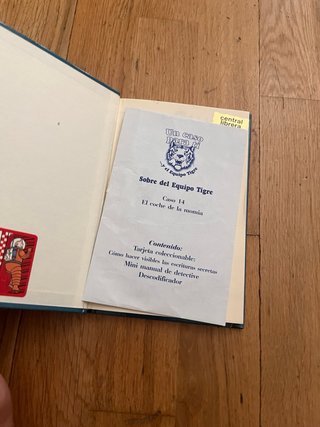 Libro UN CASO PARA TÍ Y EL EQUIPO TIGRE