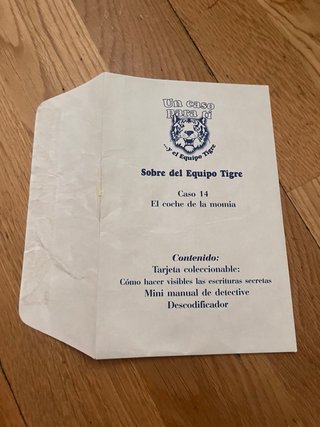Libro UN CASO PARA TÍ Y EL EQUIPO TIGRE