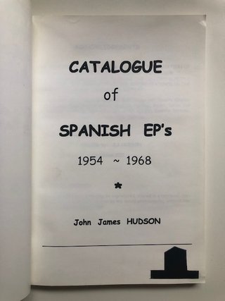 Libro - Catálogo Of Spanish Ep's * Vinilo