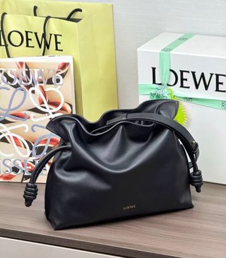 Bolso Loewe Flamenco Piel Napa Negra