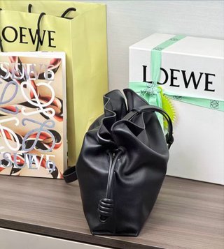 Bolso Loewe Flamenco Piel Napa Negra