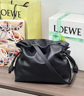 Bolso Loewe Flamenco Piel Napa Negra