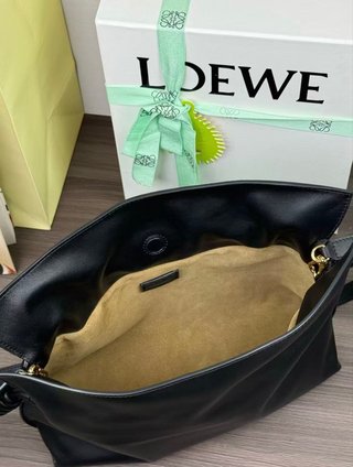 Bolso Loewe Flamenco Piel Napa Negra