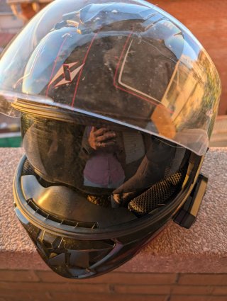 Casco Dexter Fibra Carbono Talla S