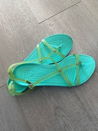 Sandalias Crocs Verdes Talla 40