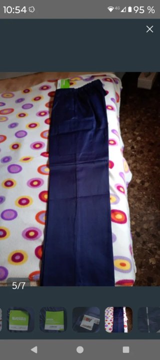 Pantalón de trabajo Velilla azul Talla M