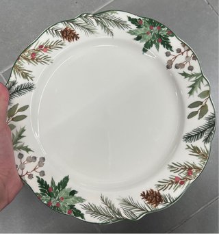 Set 12 Piatti Porcellana Natale
