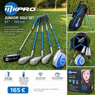 SET PALOS GOLF JUNIOR MKPRO (155 cm) MUY POCO USO