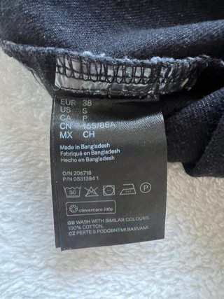 Vestido vaquero H&M negro T.38