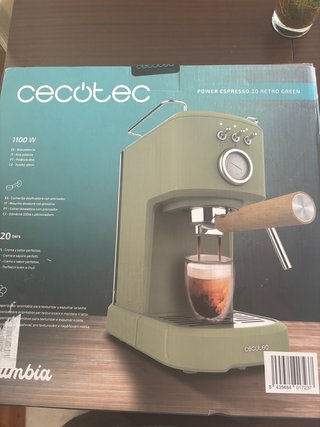 Cafetera Cecotec Power Espresso 20 Retro Green