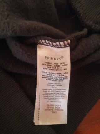 Sudadera niña Primark 3-4 años