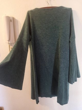 Vestido/Túnica Mini Verde Petróleo