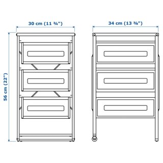 Cajonera IKEA LENNART Blanca