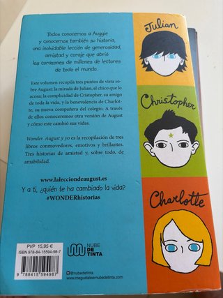 Wonder. August y yo : tres historias de Wonder
