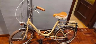 Bici Victoria Clasica Plegable Amarilla