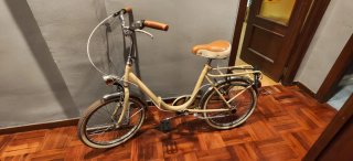 Bici Victoria Clasica Plegable Amarilla