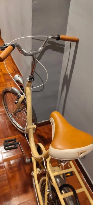 Bici Victoria Clasica Plegable Amarilla
