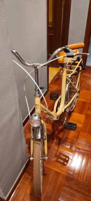 Bici Victoria Clasica Plegable Amarilla