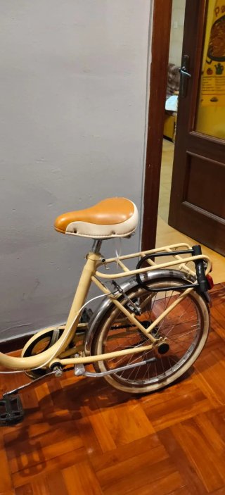 Bici Victoria Clasica Plegable Amarilla