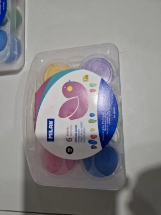 Maletin Pintura dedos Milan. Colores metalizados