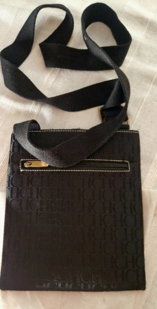 Bandolera Carolina Herrera Original Negra