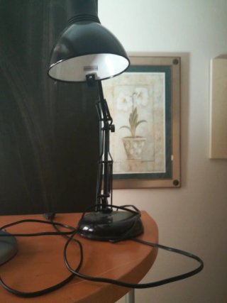 Lámpara de estudio negra