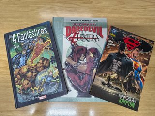 Pack comics Daredevil, 4 Fantasticos y Superman