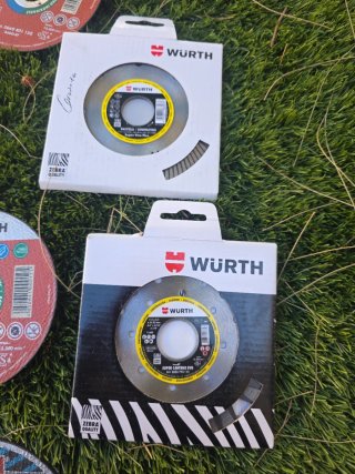 Lote 9 discos corte Würth nuevos