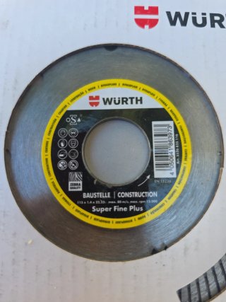 Lote 9 discos corte Würth nuevos