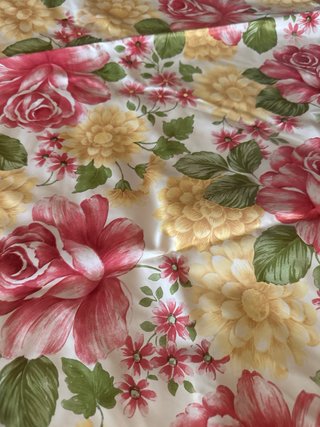 Mantel Redondo Flores  90cm