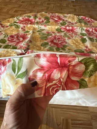 Mantel Redondo Flores  90cm