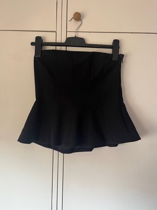 Top Zara Peplum Negro
