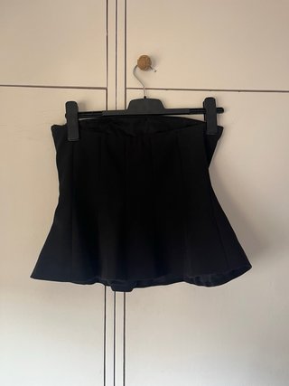 Top Zara Peplum Negro
