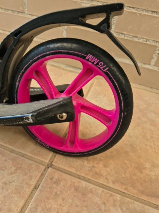 Patinet plegable Oxelo fucsia i negre