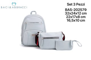 Set 3 Pezzi Baci & Abbracci Zaino Donna