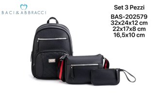 Set 3 Pezzi Baci & Abbracci Zaino Donna