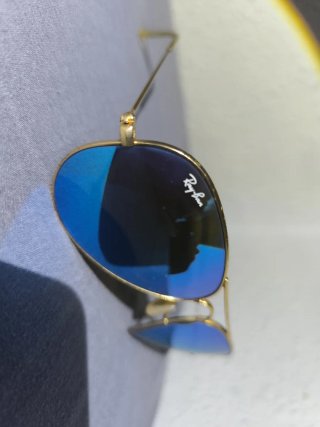 Gafas Ray-Ban Aviator Azules y Doradas