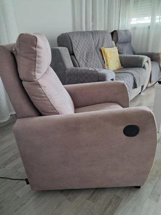 Sillón electric reclinable gris