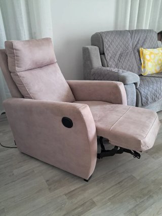 Sillón electric reclinable gris