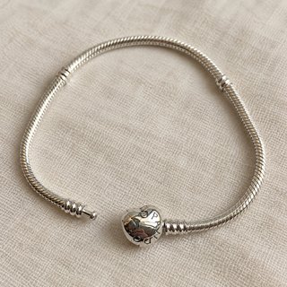 Pulsera Pandora Corazón Cierre Plata 20cm