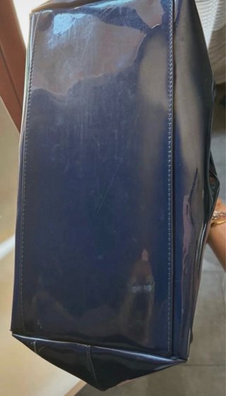 Borsa Armani Jeans in vernice blu