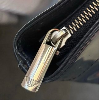 Borsa Armani Jeans in vernice blu