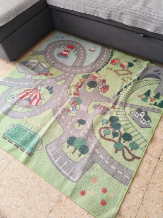 Alfombra infantil Ikea juegos carretera