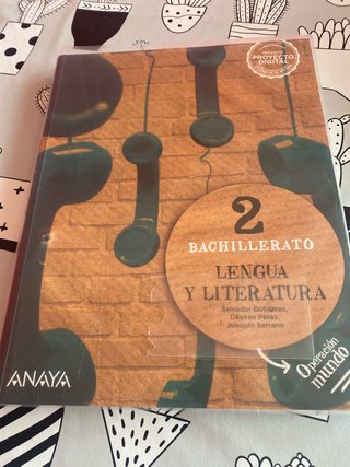 Lengua y literatura, 2 Bachillerato, Operación ...