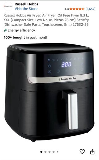 Freidora de Aire Russell Hobbs XXL 8.3L
