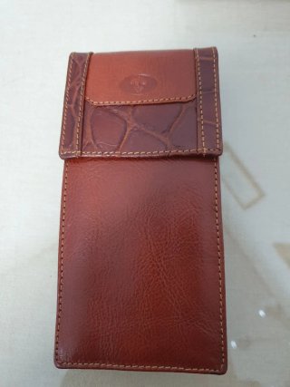 Funda de gafas de piel