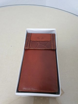 Funda de gafas de piel