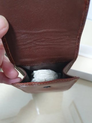 Funda de gafas de piel