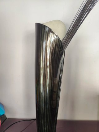 Jarrones decorativos negros y multicolores