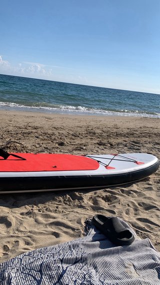 Tabla Paddle Surf Roja y Blanca Como nueva!!!